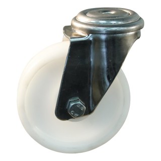 roulette pivotante 150mm serie 34 ᠆ 31 trou pour boulon roulement à aiguilles éxécution inox