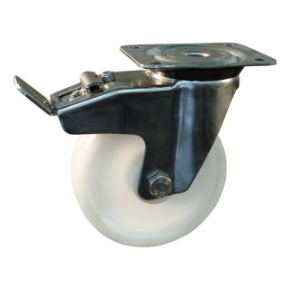 roulette pivotante avec frein 150mm serie 34 ᠆ 31 montage de la plaque palier lisse