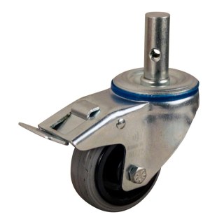 roulette pivotante avec frein 80mm serie 11 ᠆ 15 goupille palier lisse