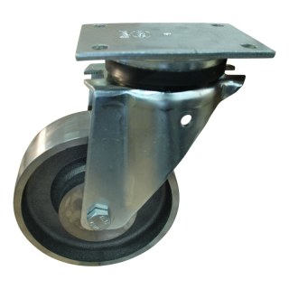 chape pivotante 200mm serie 45 ᠆ 14 montage de la plaque palier lisse