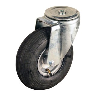 roulette pivotante 3.00-4 2.10x4 ET0 NL69mm métal V-5501 gris 91 montage de la plaque roulement à rouleaux