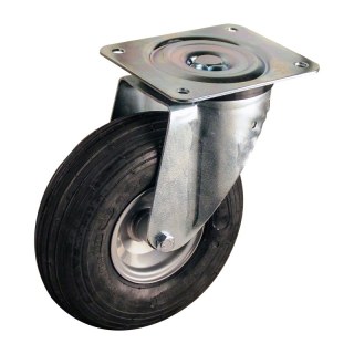 roulette pivotante 3.00-4 2.10x4 ET0 NL69mm métal V-5501 gris 91 montage de la plaque roulement à rouleaux