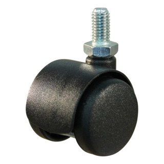 roulette pivotante 40mm série 65 - 68 draadstift M8 palier lisse