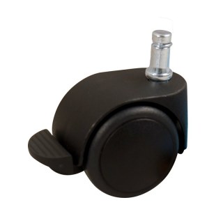 roulette pivotante avec frein 50mm série 74-68 Pin lisse avec bague d'arrêt palier lisse