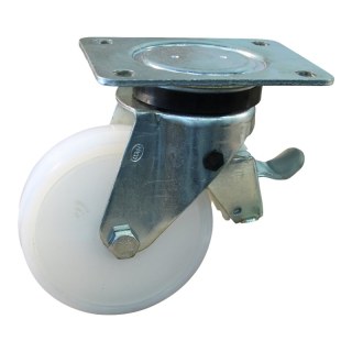 roulette pivotante avec frein 125mm serie 34 ᠆ 14 montage de la plaque roulement à billes