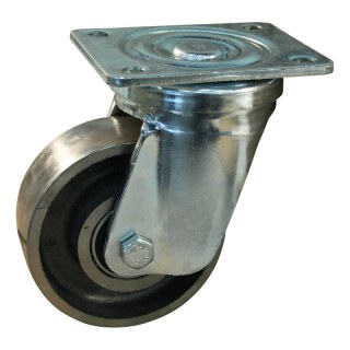 roulette pivotante 130mm serie 45 ᠆ 18 montage de la plaque roulement à billes