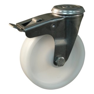 roulette pivotante avec frein 150mm serie 34 ᠆ 30 trou pour boulon palier lisse