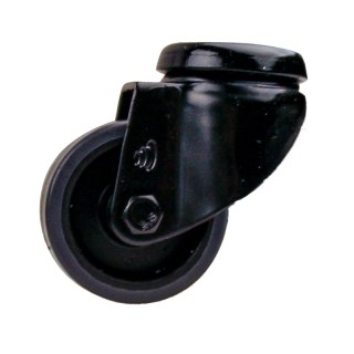 roulette pivotante 50mm Novio Noir série 68-60 trou pour boulon palier lisse