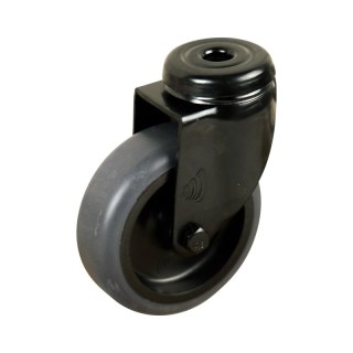 roulette pivotante Novio Noir série 68-60 palier lisse
