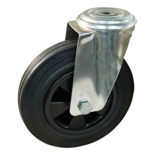 roulette pivotante 200mm série 01 ᠆ 30 trou pour boulon roulement à aiguilles éxécution inox