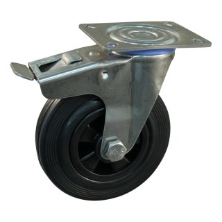 roulette pivotante avec frein 160mm série 01 ᠆ 30 montage de la plaque palier lisse