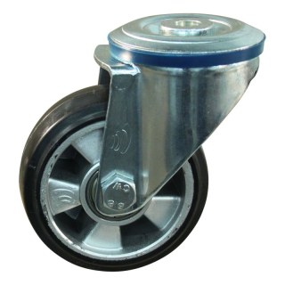 roulette pivotante 100mm série 10 ᠆ 10 trou pour boulon roulement à billes