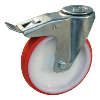 roulette pivotante avec frein 200mm série 27 ᠆ 15 trou pour boulon roulement à billes