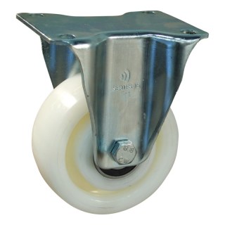 roue fixe 125mm serie 33 ᠆ 16 montage de la plaque palier lisse