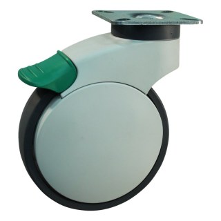 roulette pivotante avec blocage directionnel 125mm bouwgroep 88X ᠆ 88 montage de la plaque roulement à billes