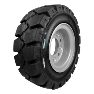 massif pneu + roue + 94/140/5 métal gris argent 18x7-8 (180/70-8) XP700 4.33R-8