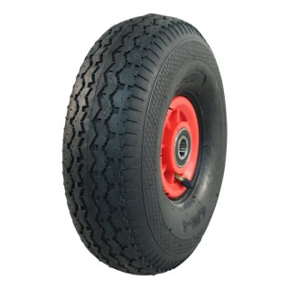 pneu + roue 4.10/3.50-4 2.10x4 ET0 NL75mm plastique V-6603 Rouge