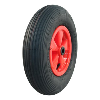 pneu + roue 4.80/4.00-8 2.50Ax8 ET0 palier lisse Ø20 NL88mm plastique V-5501A Rouge