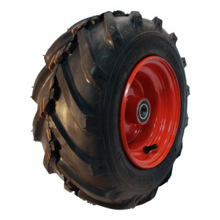 pneu + roue 16x6.50-8 5.50Bx8H2 ET0 NL100mm métal V-8501 Rouge