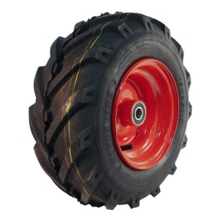pneu + roue 16x6.50-8 5.50Bx8H2 ET0 NL100mm métal V-8501 Rouge