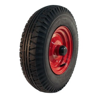 pneu + roue 4.00-8 2.50x8H2 ET-8 NL88mm métal V-40 Rouge