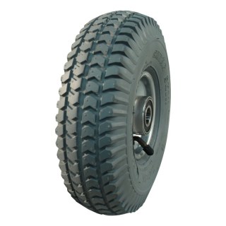 pneu + roue 3.00-4 2.10x4H2 ET0 NL75mm métal C-248 gris