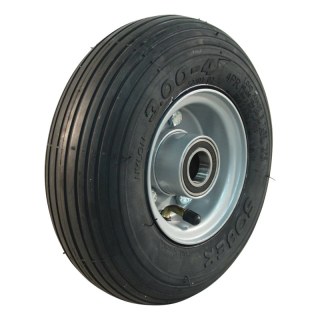 pneu + roue 3.00-4 2.10-4H2 ET0 roulement à billes Ø25 NL75mm métal S-2301 gris argent