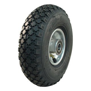 pneu + roue 3.00-4 2.10-4 ET0 roulement à billes Ø20 NL75mm métal V-6605 gris argent