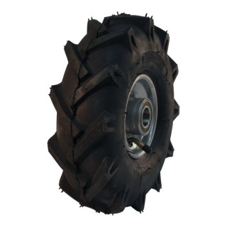 pneu + roue 3.00-4 2.10x4H2 ET0 NL75mm métal V-8803 gris