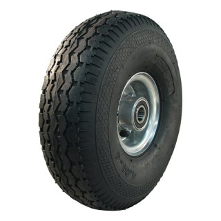 pneu + roue 4.00-4 2.10-4 ET0 roulement à billes Ø20 NL75mm métal V-6504 gris argent