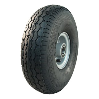 pneu + roue 4.00-4 2.10-4H2 ET0 roulement à billes Ø25 NL75mm métal V-6504 gris argent