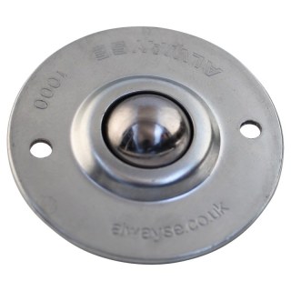 bille de manutention collerette standard Ø25,4 type 13 (bille d'acier, boîtier galvanisé) 4,0