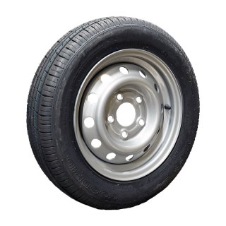 pneu + roue 165 R13C 5½Jx13H2 ET30 67/112/5 métal ST290 M+S gris argent