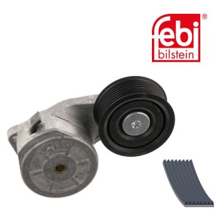 Kit courroies trapézoïdales à nervures avec tendeur de courroie