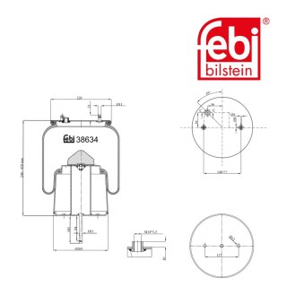 Coussin d air avec piston en acier et tige piston