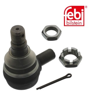 Articulation pour cylindre hydraulique de direction avec écrou crénelé et goupille fendue
