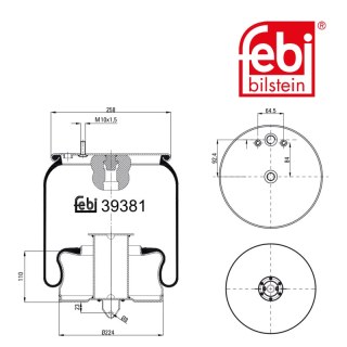 Coussin d air avec piston en acier