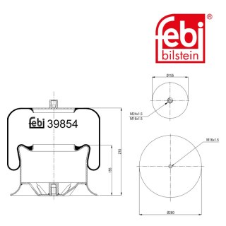 Coussin d air avec piston en acier