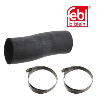 Durite de radiateur avec colliers de serrage