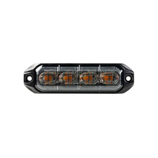 LED flitser 4 LED's | R65 | SF-2000 serie | amber | 12-24V