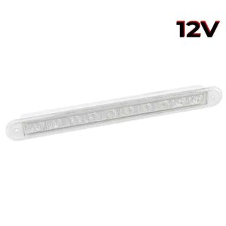 Feu de recul LED slimline à cabuchon transparent | 12V | 40cm cable