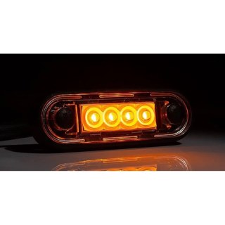 LED feux de position encastrés orange 12-24V 5m cable