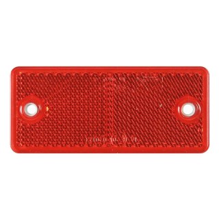 réflecteur rouge 90 x 40 mm avec fixation par vis