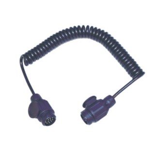 Câble serpentin électrique 260cm, 2x 13 pôles avec 8x chargeur