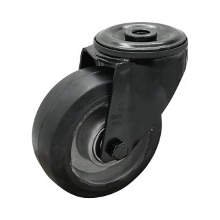 roulette pivotante 160mm Novio Noir série 10 ᠆ 15 trou pour boulon roulement à billes