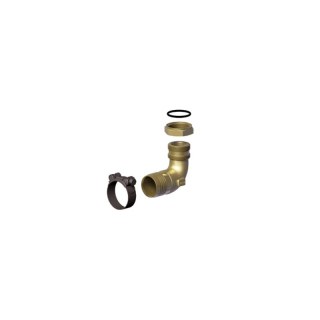 zuignippel 90° 3/4" X 40mm incl. slangklem 52-55mm