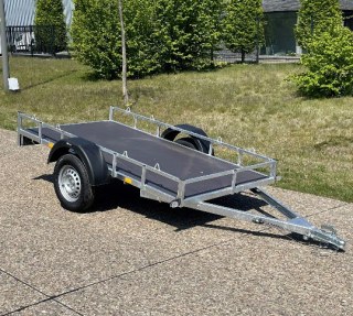 Remorque plateau 2m57x1m51 750kg simple essieu
