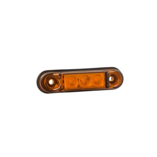 Feu de position LED orange avec support | 24V | 50cm cable